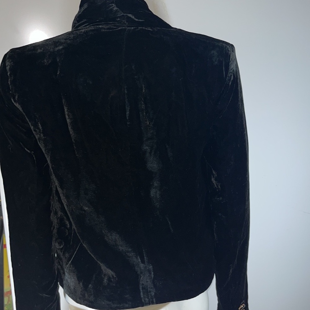 NWT BCBG womens velour blazer jacket size XS - Picture 9 of 14